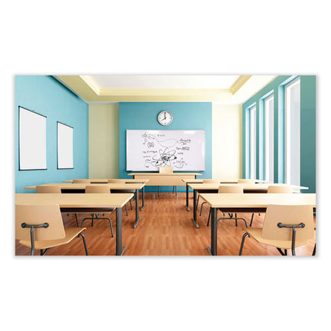 Magnetic Porcelain Whiteboard With Aluminum Frame, 36" X 24", White Surface, Satin Aluminum Frame