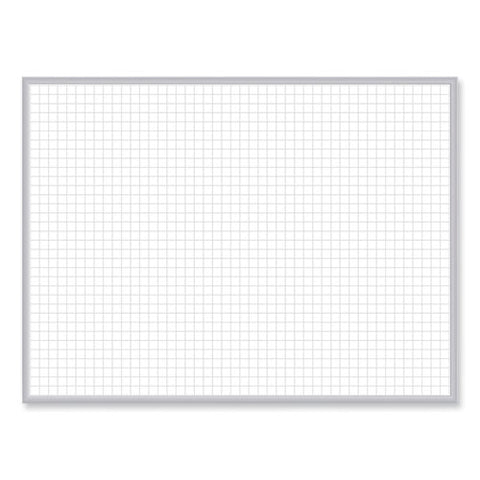 Non-magnetic Whiteboard With Aluminum Frame, 48" X 35.81", White Surface, Satin Aluminum Frame