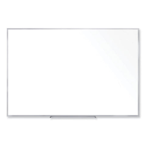 Non-magnetic Whiteboard With Aluminum Frame, 60.63" X 48.47", White Surface, Satin Aluminum Frame