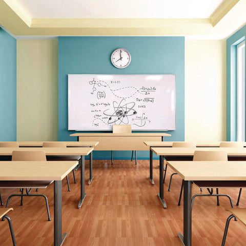 Non-magnetic Whiteboard With Aluminum Frame, 87.91" X 48.5", White Surface, Satin Aluminum Frame