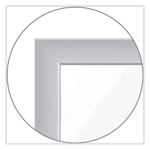 Nexus Partition Whiteboard, 36" X 48", White Surface, Satin Aluminum Frame