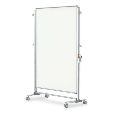 Nexus Partition Whiteboard, 36" X 48", White Surface, Satin Aluminum Frame