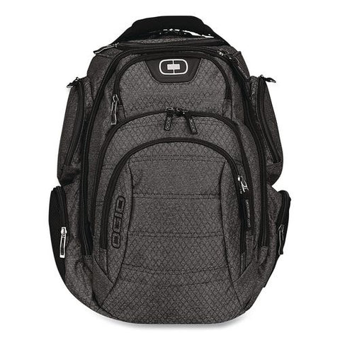 Gambit Laptop Backpack, Large, Fits Devices Up To 15", 15" X 10.5" X 19.5", Graphite/black
