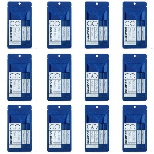 Individual Mouthwash Packets, Bold Mint Flavor, 0.37 Packet, 5/pack, 12 Packs/box