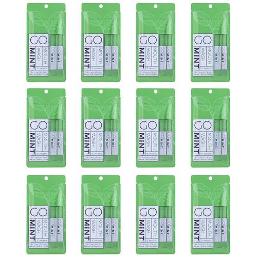 Individual Mouthwash Packets, Mint Flavor, 0.37 Oz Packet, 5/pack, 12 Packs/box