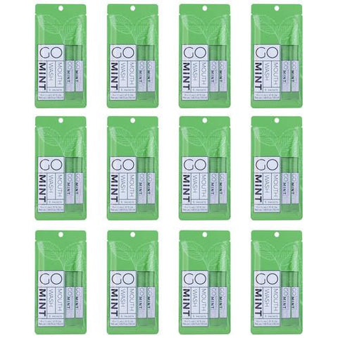 Individual Mouthwash Packets, Mint Flavor, 0.37 Oz Packet, 5/pack, 12 Packs/box