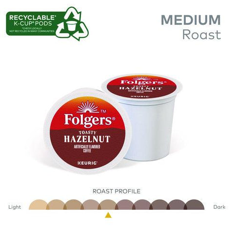 Toasty Hazelnut Coffee K-cups, 24/box