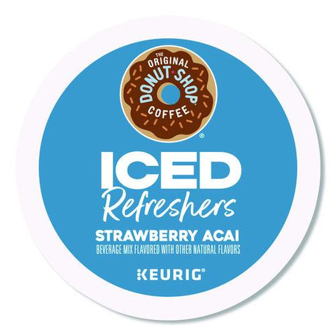 Iced Refreshers K-cup Pods, Strawberry Acai, 20/box