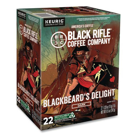 Blackbeard's Delight Coffee K-cups, 22/box
