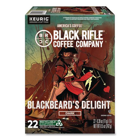 Blackbeard's Delight Coffee K-cups, 22/box