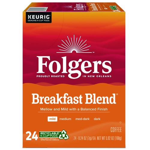 Breakfast Blend Coffee K-cups, 24/box