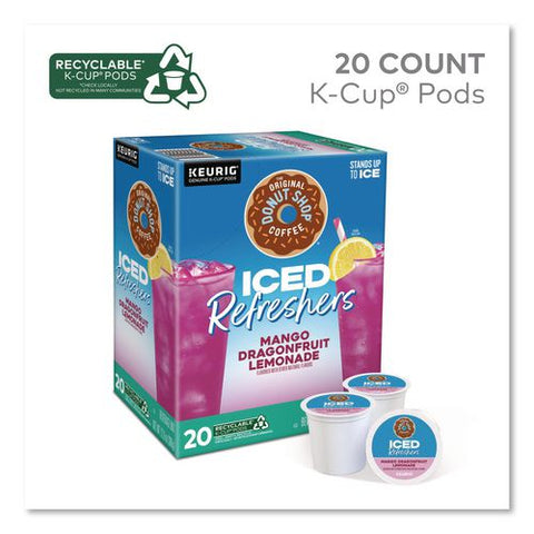 Iced Refreshers K-cup Pods, Mango Dragonfruit Lemonade, 20/box