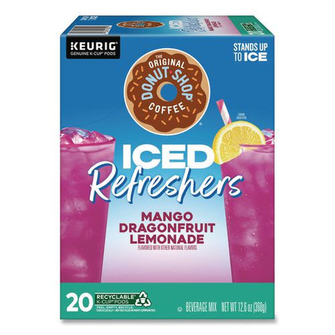 Iced Refreshers K-cup Pods, Mango Dragonfruit Lemonade, 20/box