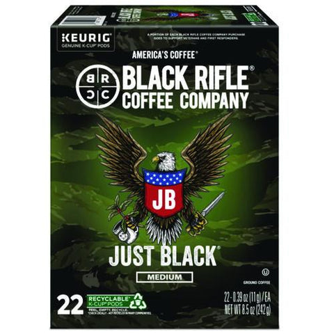 Just Black Coffee K-cups, 22/box