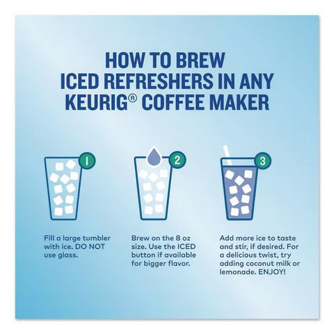 Iced Refreshers K-cup Pods, Berry Chill, 20/box, 4 Boxes/carton