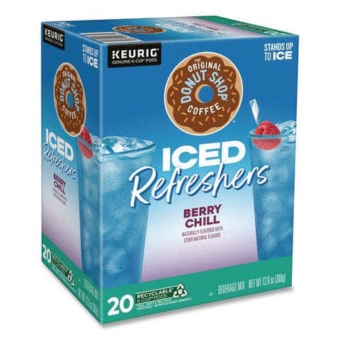 Iced Refreshers K-cup Pods, Berry Chill, 20/box, 4 Boxes/carton
