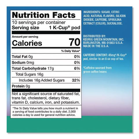 Iced Refreshers K-cup Pods, Berry Chill, 20/box, 4 Boxes/carton