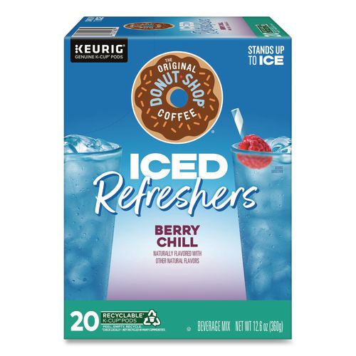 Iced Refreshers K-cup Pods, Berry Chill, 20/box