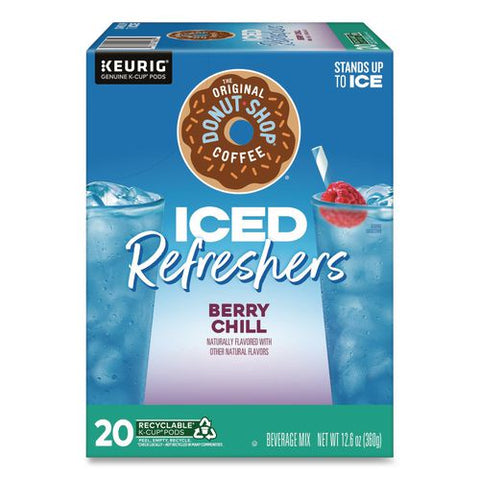 Iced Refreshers K-cup Pods, Berry Chill, 20/box