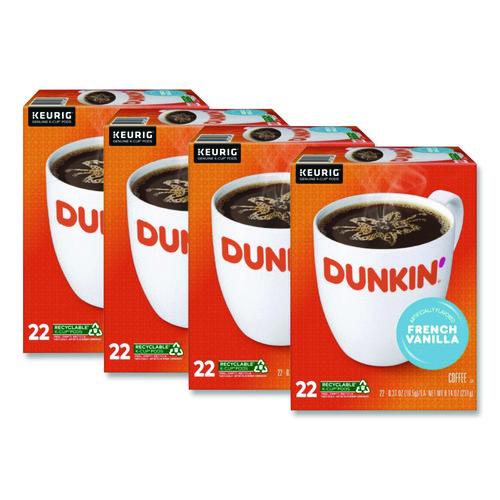 French Vanilla Coffee K-cups, French Vanilla, 22/box, 4 Boxes/carton