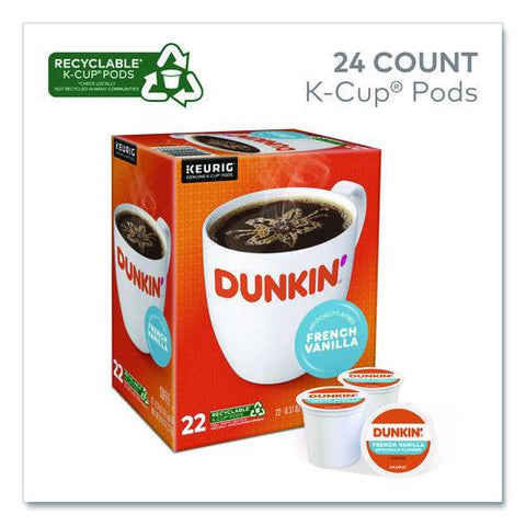 French Vanilla Coffee K-cups, French Vanilla, 22/box, 4 Boxes/carton