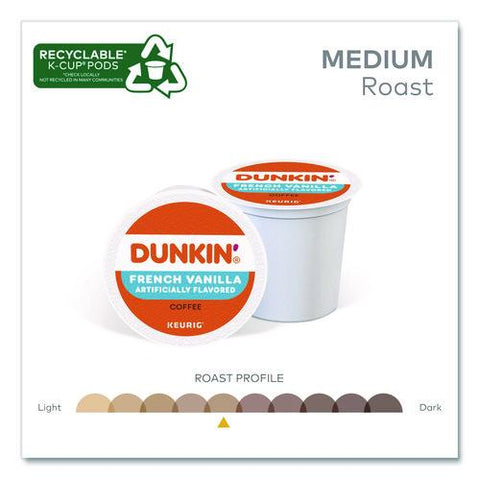 French Vanilla Coffee K-cups, French Vanilla, 22/box, 4 Boxes/carton