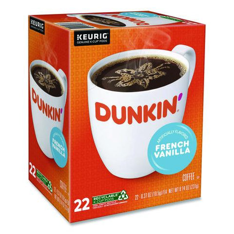 French Vanilla Coffee K-cups, French Vanilla, 22/box, 4 Boxes/carton