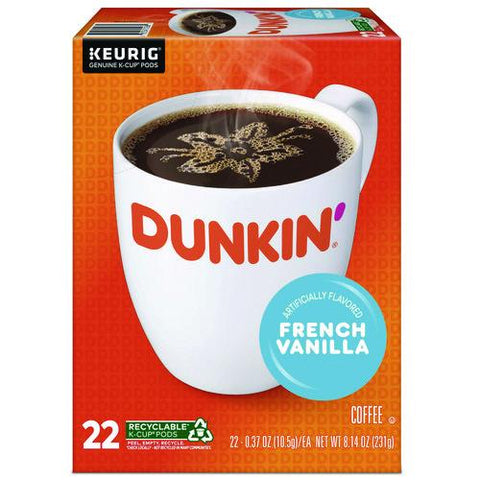 K-cup Pods, French Vanilla, 22 Pods/box