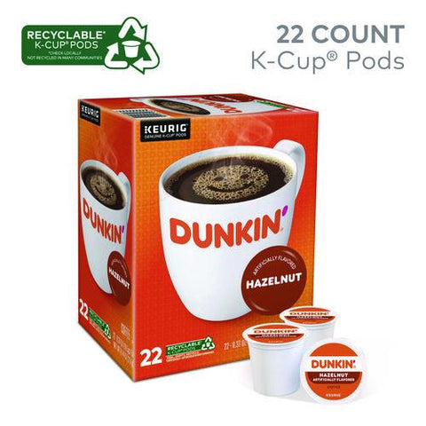 K-cup Pods, Hazelnut, 22/box