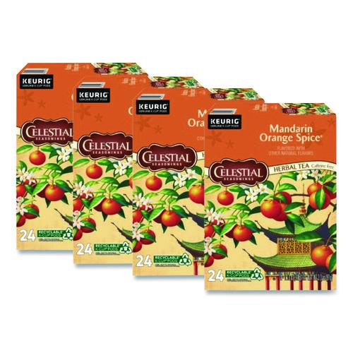 Mandarin Orange Spice Herb Tea, 0.13 Oz K-cups, 96/carton