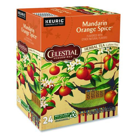 Mandarin Orange Spice Herb Tea, 0.13 Oz K-cups, 96/carton