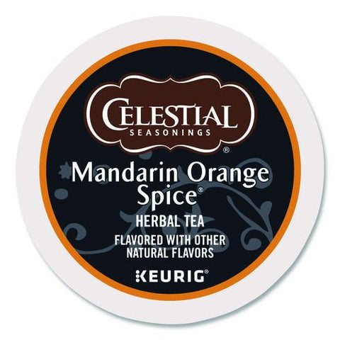 Mandarin Orange Spice Herb Tea, 0.13 Oz K-cups, 96/carton