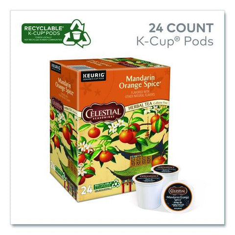 Mandarin Orange Spice Herb Tea, 0.13 Oz K-cups, 24/box