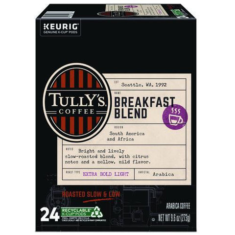 Breakfast Blend Coffee K-cups, 24/box