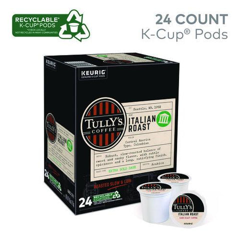 Italian Roast Coffee K-cups, 24/box