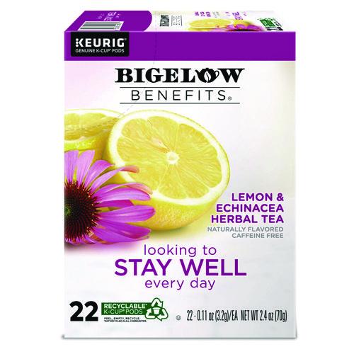Benefits Lemon And Echinacea Herbal K-cup, 0.11 Oz, 22/box