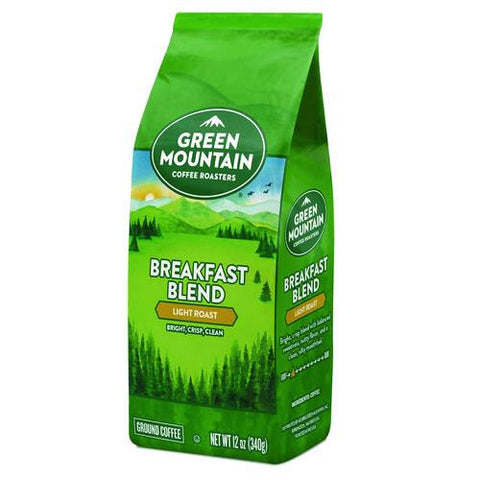 Breakfast Blend Ground Coffee, 12 Oz Bag