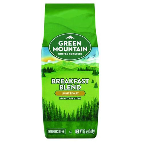 Breakfast Blend Ground Coffee, 12 Oz Bag