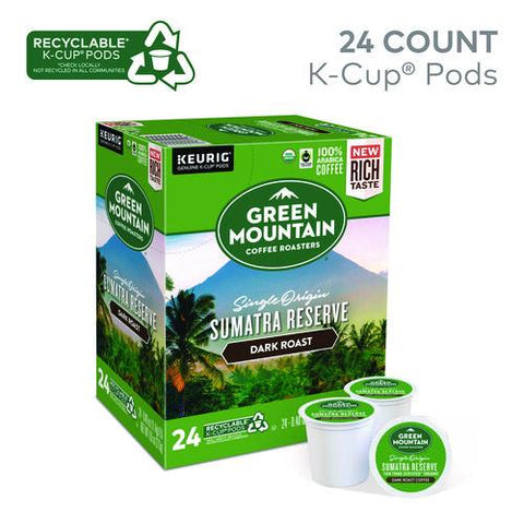Fair Trade Organic Sumatran Extra Bold Coffee K-cups, 24/box