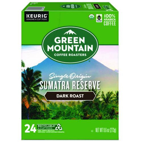 Fair Trade Organic Sumatran Extra Bold Coffee K-cups, 24/box