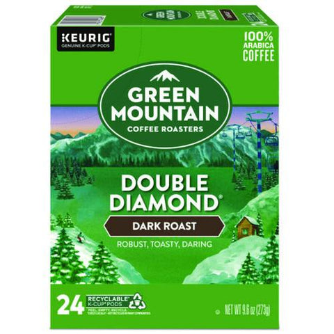 Double Black Diamond Extra Bold Coffee K-cups, 24/box