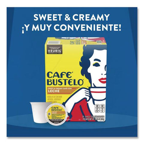 Cafe Bustelo Cafe Con Leche Coffee K-cup, 24/box