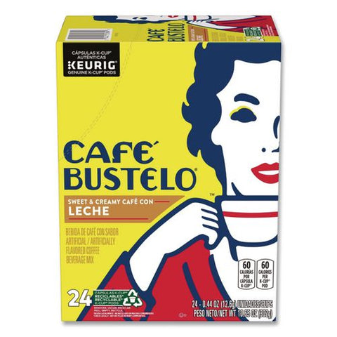 Cafe Bustelo Cafe Con Leche Coffee K-cup, 24/box