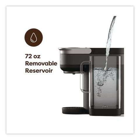 K-crema 9-cup Single Serve Coffee Maker, Black