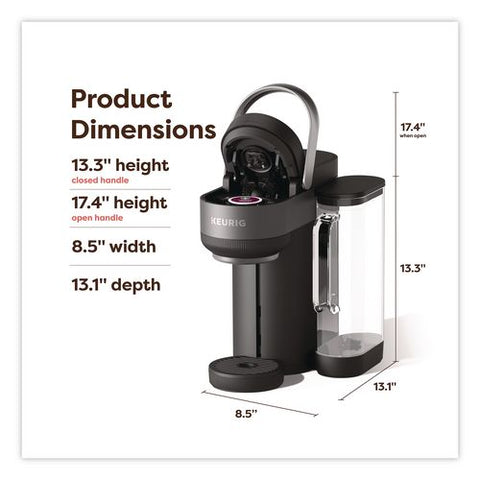 K-crema 9-cup Single Serve Coffee Maker, Black