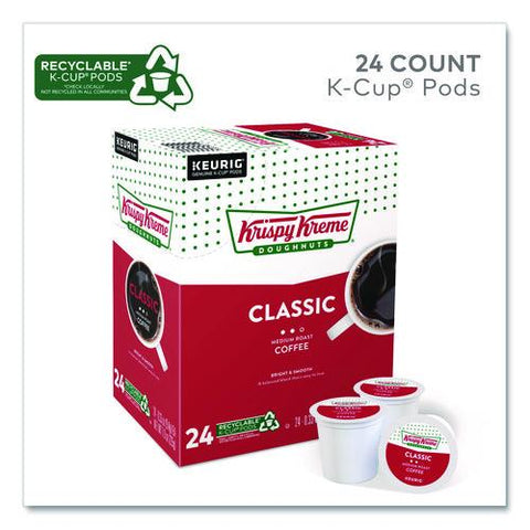 Classic Coffee K-cups, Medium Roast, 24/box