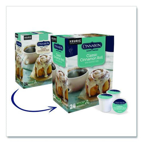 Cinnabon Classic Cinnamon Roll Coffee K-cups, 96/carton