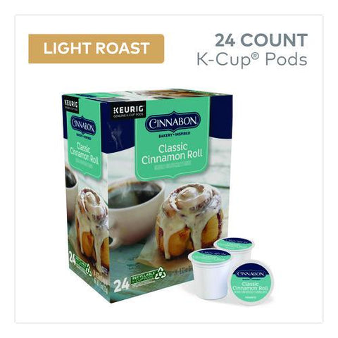 Cinnabon Classic Cinnamon Roll Coffee K-cups, 96/carton
