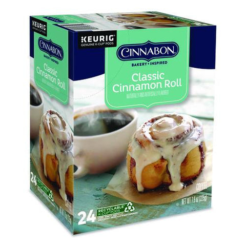 Cinnabon Classic Cinnamon Roll Coffee K-cups, 96/carton