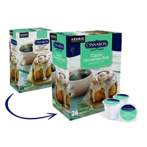 Cinnabon Classic Cinnamon Roll Coffee K-cups, 24/box